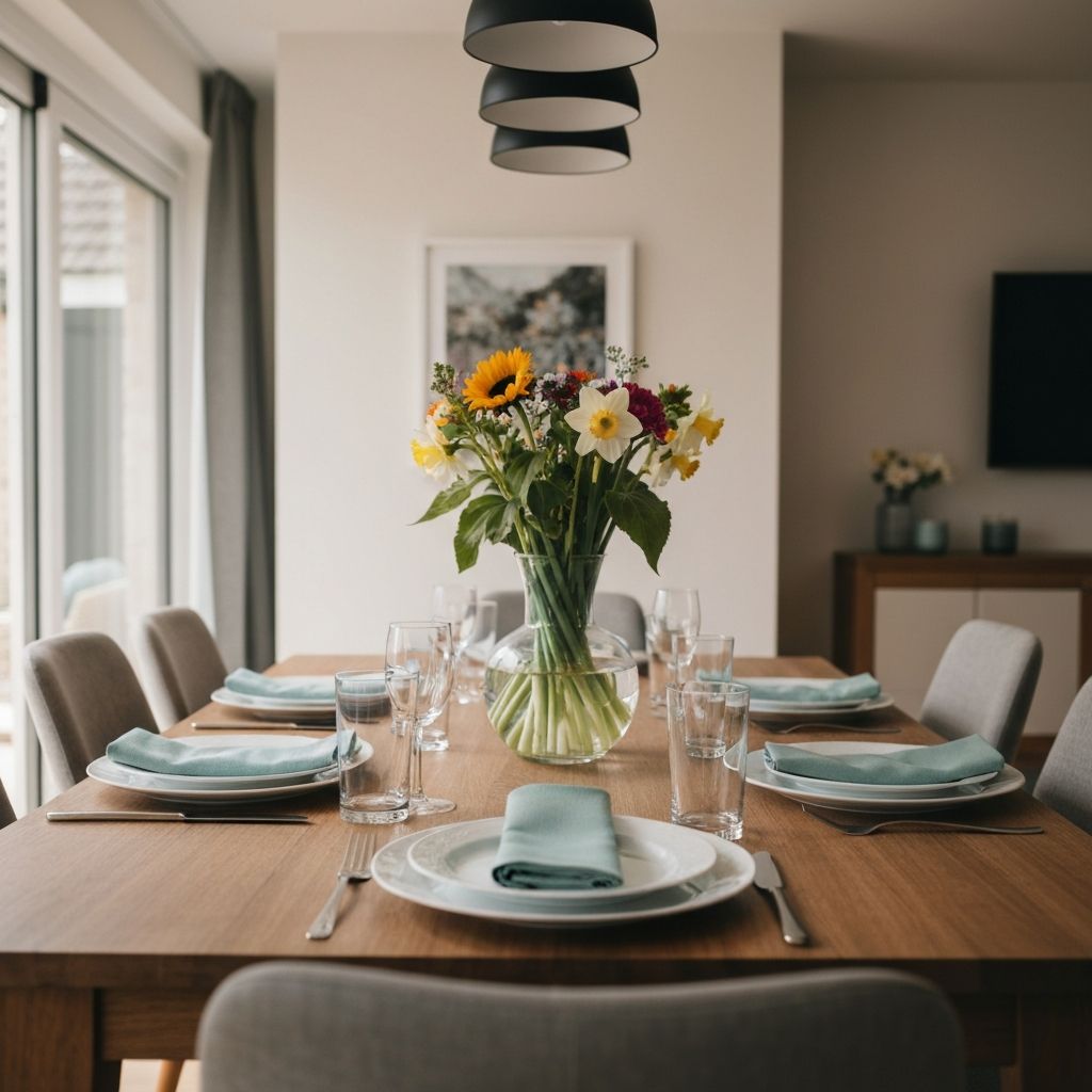 Casual social gathering setting